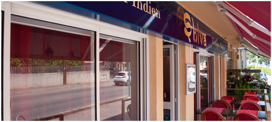 Terrasse du restaurant Indien Shiva au Rouret